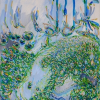 Vodní 2015, olej na plátně, 65 x 50 cm