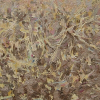 Drnové pole III 2009, olej na sololitu, 65 x 40 cm